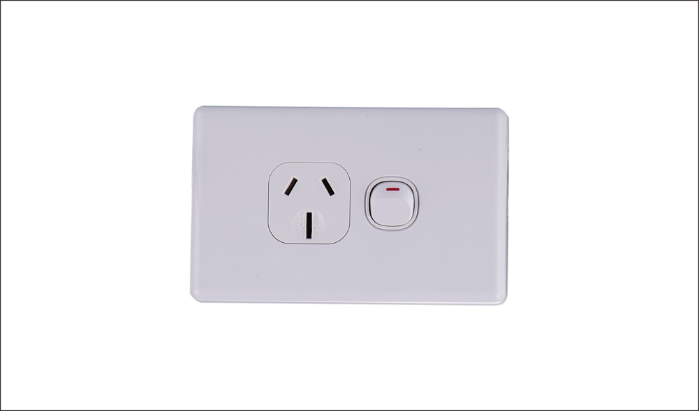 Single Power Point Classic 10Amp Horizontal